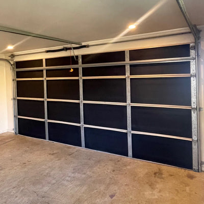 Black Gara-Flex Insulation Installed