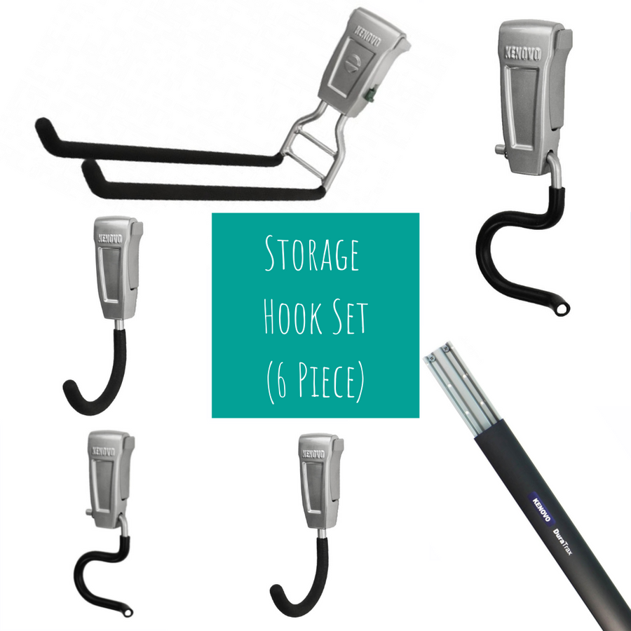 wall mounted Storage Hook Set (6 Piece)