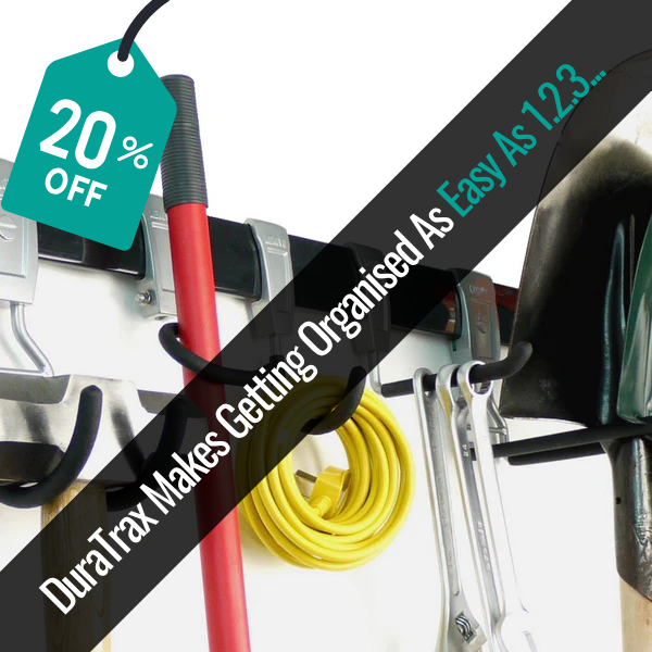 DuraTrax makes creatingmore space in your garage a total breeze
