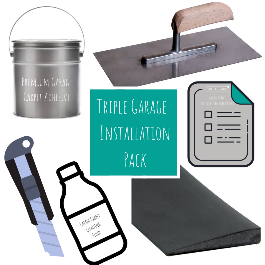 Triple Garage Carpet Installation Pack