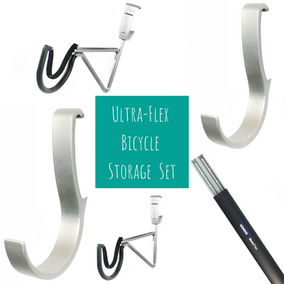 wall mounted Ultra-Flex  Bicycle  Storage  Set